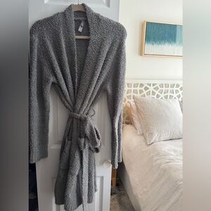 SKIMS Charcoal Plush Robe
